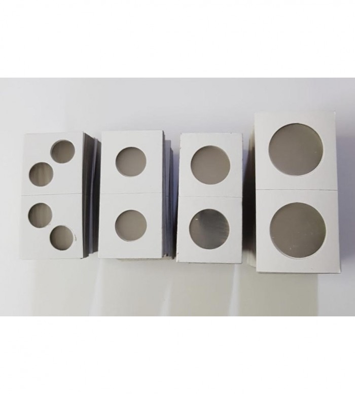 Sobre individual de cartón para monedas.