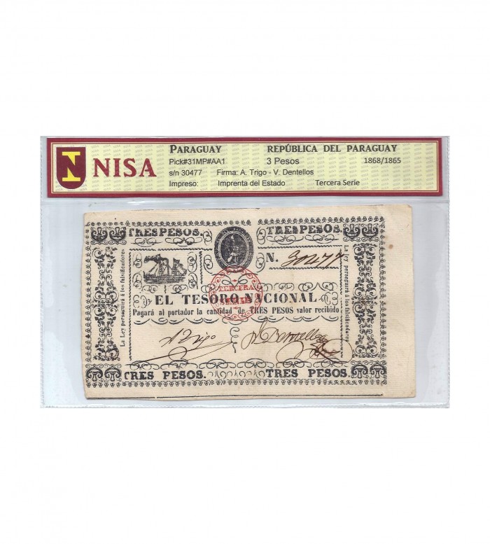 3 PESOS - TERCERA SERIE